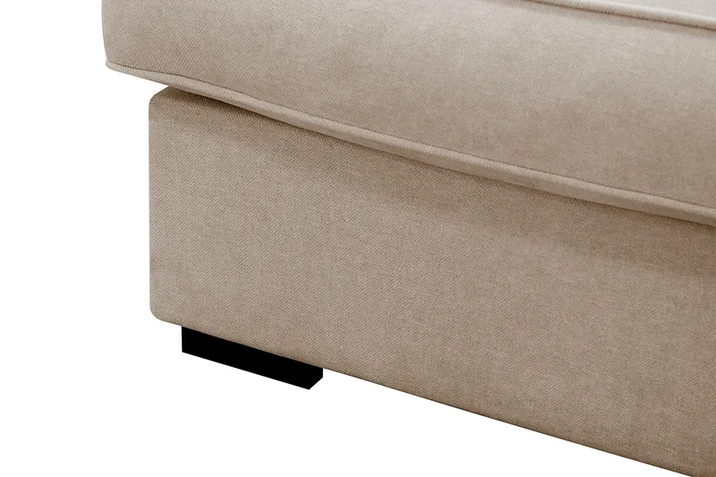 Rossita Lyx 4-istuttava Oikeakätinen L-muotoinen Extra Syvä Divaanisohva Kankaalla - Beige Kangas - Huonekalut - Sohva - Divaanisohva