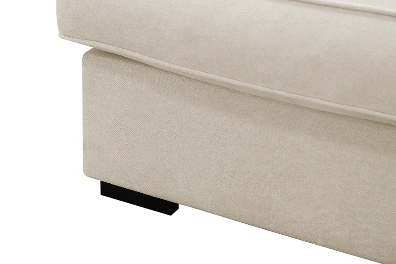 Rossita Lyx 4-istuttava Oikeakätinen L-muotoinen Extra Syvä Divaanisohva Kankaalla - Beige Kangas - Huonekalut - Sohva - Divaanisohva