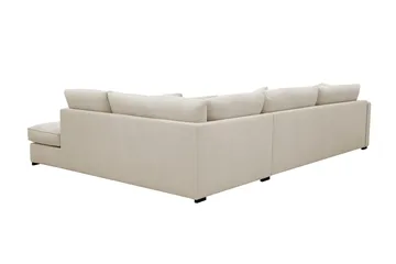 Rossita Lyx 4-istuttava Oikeakätinen L-muotoinen Extra Syvä Divaanisohva Kankaalla - Beige Kangas - Huonekalut - Sohva - Divaanisohva