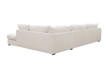 Rossita Lyx 4-istuttava Oikeakätinen L-muotoinen Extra Syvä Divaanisohva Manchester-kankaalla - Offwhite - Huonekalut - Sohva - Divaanisohva