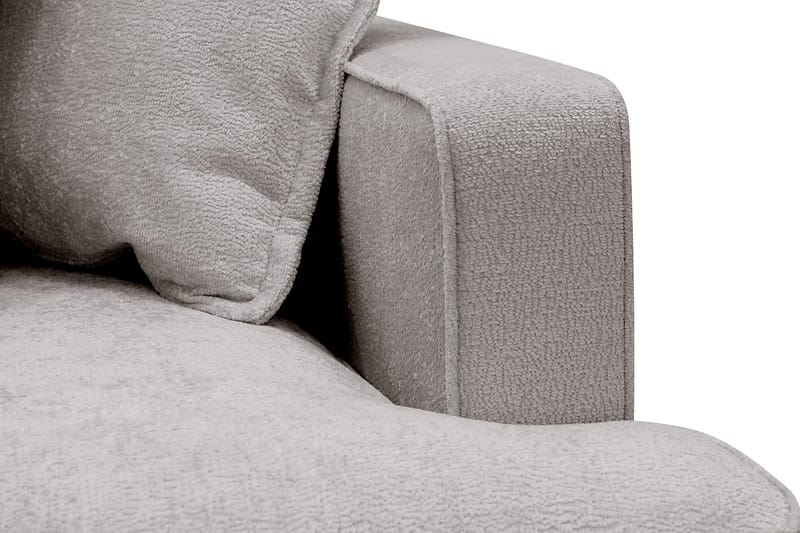 Rossita Lyx 4-istuttava Vasenkätinen L-muotoinen Extra Syvä Divaanisohva Chenille-kankaalla - Harmaa/Ruskea Chenille - Huonekalut - Sohva - Divaanisohva