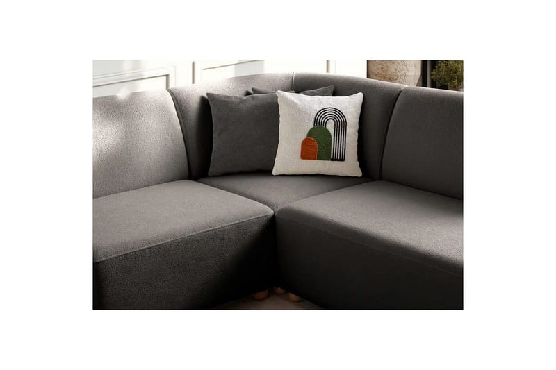 Rynvar Sohva divaanilla 4-istuttava - Antrasiitti - Huonekalut - Sohva - Moduulisohva - Moduulisohvakokonaisuus