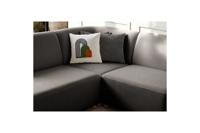 Rynvar Sohva divaanilla 4-istuttava - Antrasiitti - Huonekalut - Sohva - Divaanisohva