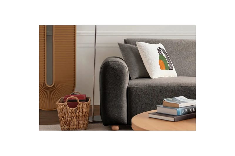 Rynvar Sohva divaanilla 4-istuttava - Antrasiitti - Huonekalut - Sohva - Divaanisohva