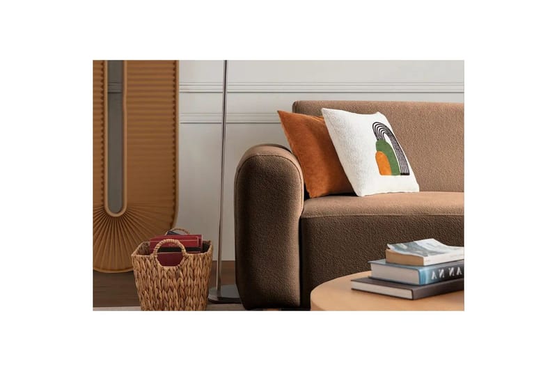 Rynvar Sohva divaanilla 4-istuttava - Ruskea - Huonekalut - Sohva - Moduulisohva - Moduulisohvakokonaisuus