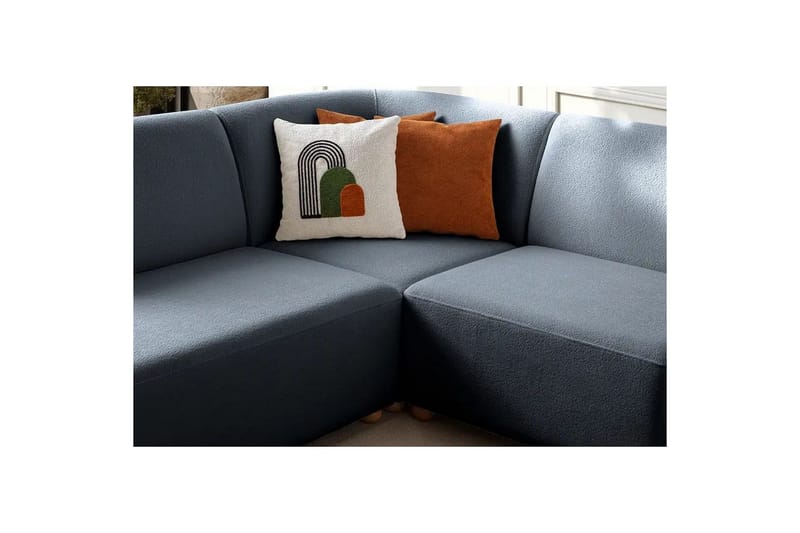 Rynvar Sohva divaanilla 4-istuttava - Sininen - Huonekalut - Sohva - Divaanisohva