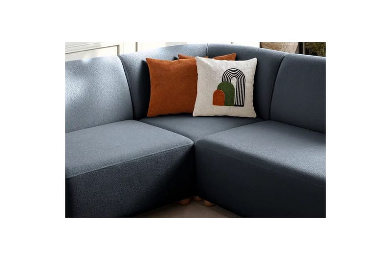Rynvar Sohva divaanilla 4-istuttava - Sininen - Huonekalut - Sohva - Moduulisohva - Moduulisohvakokonaisuus