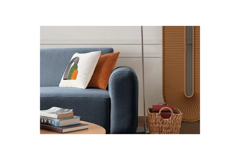 Rynvar Sohva divaanilla 4-istuttava - Sininen - Huonekalut - Sohva - Divaanisohva