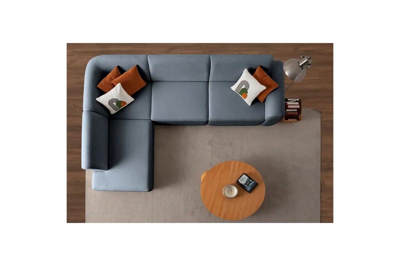 Rynvar Sohva divaanilla 4-istuttava - Sininen - Huonekalut - Sohva - Divaanisohva