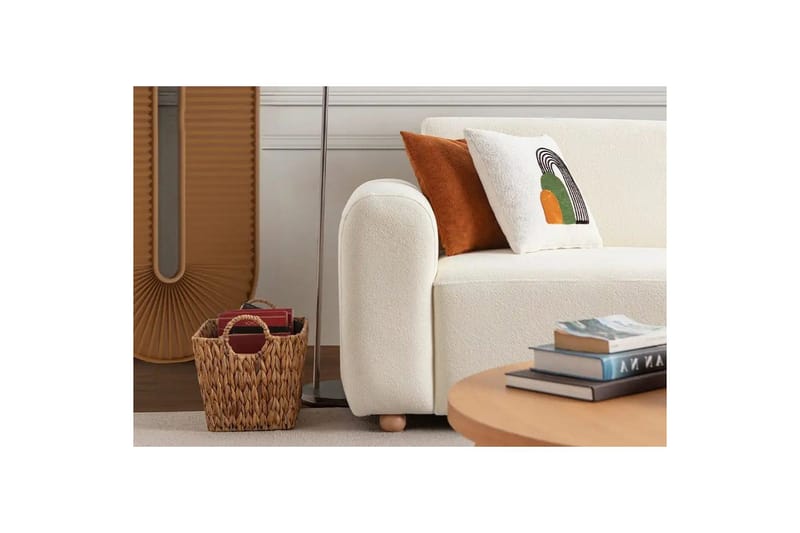 Rynvar Sohva divaanilla 4-istuttava - Valkoinen - Huonekalut - Sohva - Moduulisohva - Moduulisohvakokonaisuus