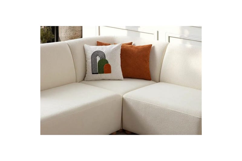 Rynvar Sohva divaanilla 4-istuttava - Valkoinen - Huonekalut - Sohva - Divaanisohva