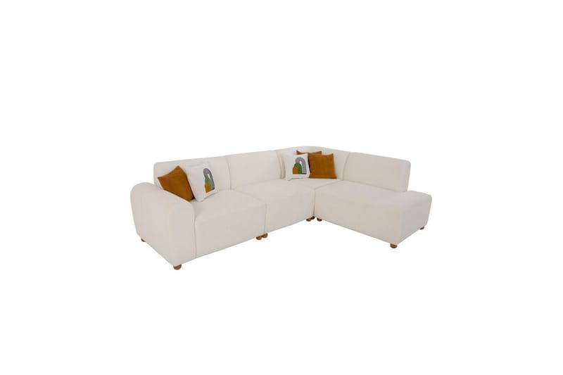 Rynvar Sohva divaanilla 4-istuttava - Valkoinen - Huonekalut - Sohva - Divaanisohva