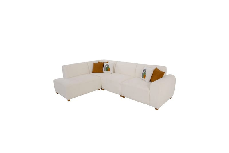 Rynvar Sohva divaanilla 4-istuttava - Valkoinen - Huonekalut - Sohva - Divaanisohva