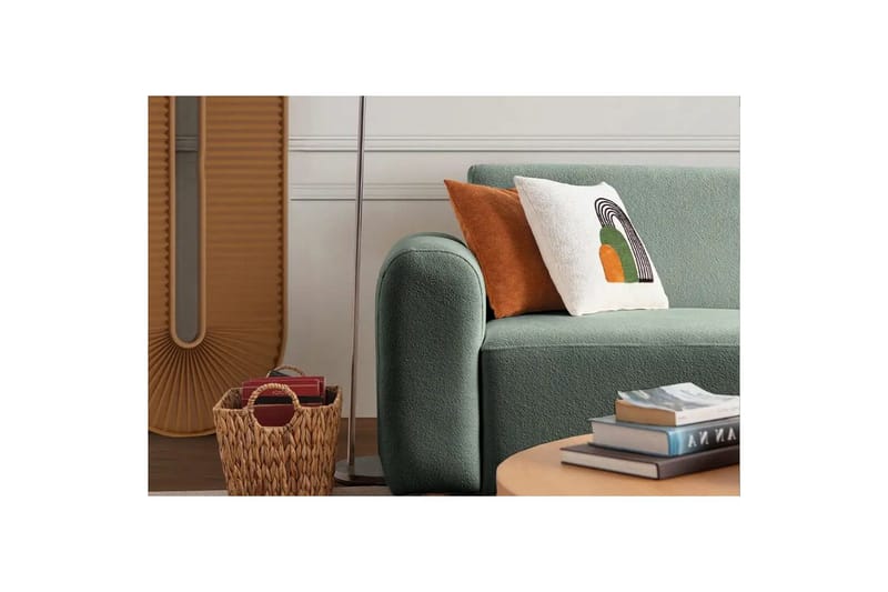 Rynvar Sohva divaanilla 4-istuttava - Vihreä - Huonekalut - Sohva - Moduulisohva - Moduulisohvakokonaisuus