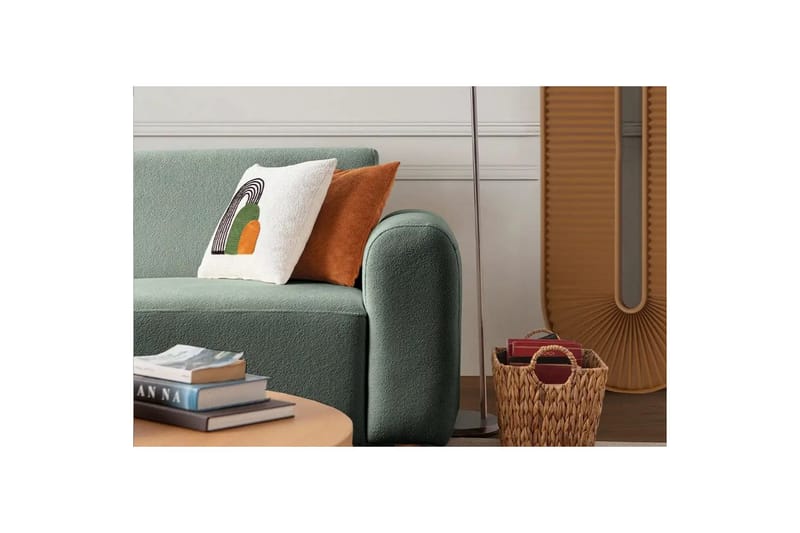 Rynvar Sohva divaanilla 4-istuttava - Vihreä - Huonekalut - Sohva - Divaanisohva