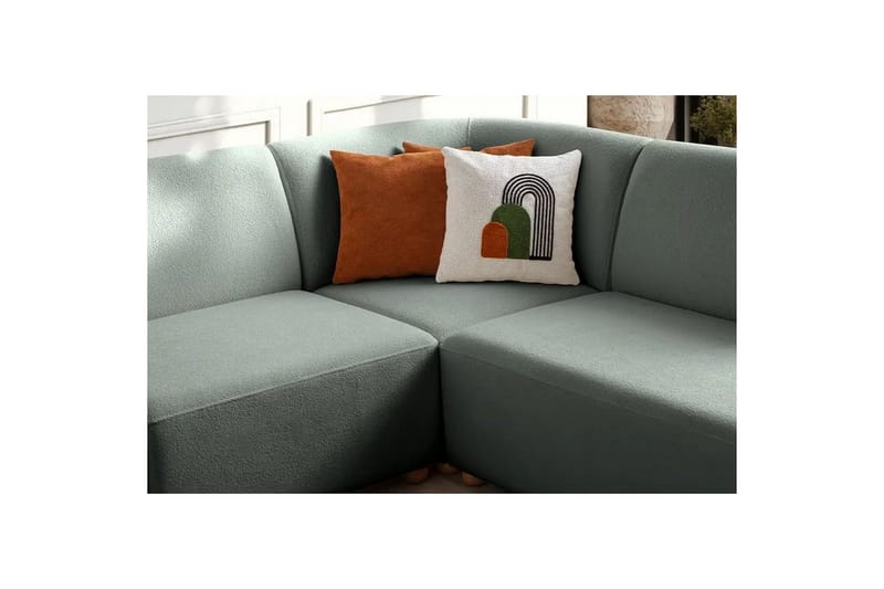 Rynvar Sohva divaanilla 4-istuttava - Vihreä - Huonekalut - Sohva - Divaanisohva