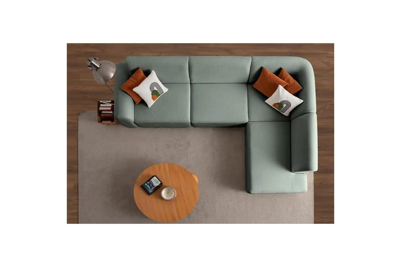 Rynvar Sohva divaanilla 4-istuttava - Vihreä - Huonekalut - Sohva - Divaanisohva