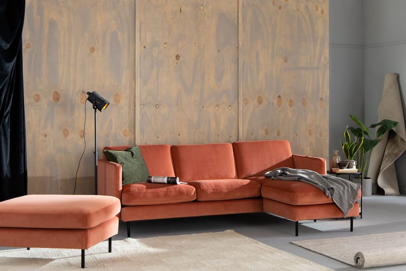 Samettisohva Elion 2:n ist divaanilla Oikea - Roosa - Huonekalut - Sohva - Divaanisohva