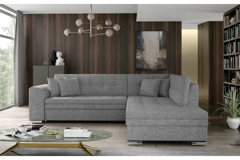 Sohva avopäädyllä Fuentre Oikea, Harmaa