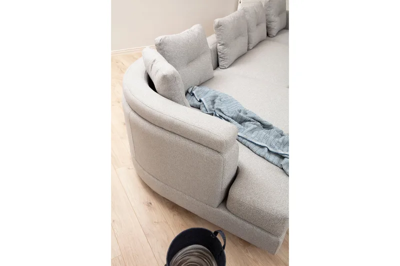 Sohva divaanilla Makomaro 4:n ist - Vaaleanharmaa - Huonekalut - Sohva - Divaanisohva