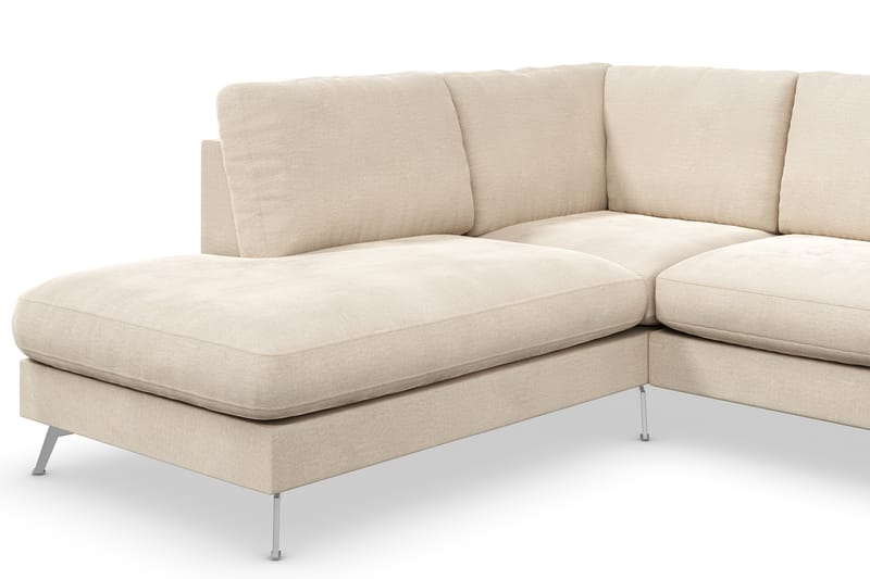 Sohva Friday Lyx 4:n ist avopäädyllä Vasen Sametti - Beige - Huonekalut - Sohva - Divaanisohva