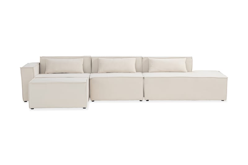 Sohva Ketan 3:n ist divaanilla - Beige - Huonekalut - Sohva - Divaanisohva - 3 istuttava sohva divaanilla