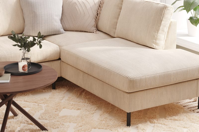 Sohva Malley avopäädyllä ja divaanilla 5:n ist Oikea - Beige - Huonekalut - Sohva - Divaanisohva