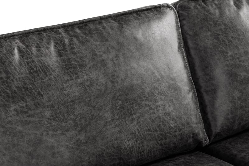 Sohva Minou 2,5:n ist avopäädyllä Oikea Sekoitenahka - Tummanharmaa - Huonekalut - Sohva - Divaanisohva