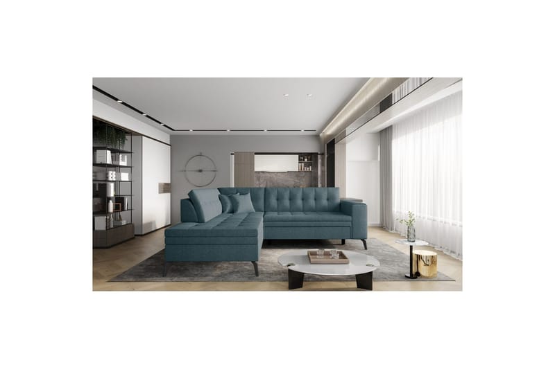 Sohvaosa Eltap Lanvin 260x210x93 cm - Borneo 38, Vihreä, Vasen - Huonekalut - Sohva - Divaanisohva