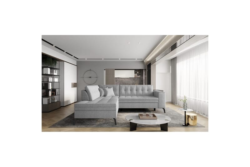Sohvaosa Eltap Lanvin 260x210x93 cm - Borneo 4, Harmaa, Vasen - Huonekalut - Sohva - Divaanisohva