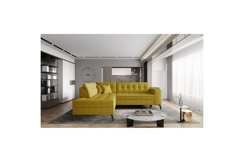 Sohvaosa Eltap Lanvin 260x210x93 cm - Gojo 45, Keltainen, Vasen - Huonekalut - Sohva - Divaanisohva