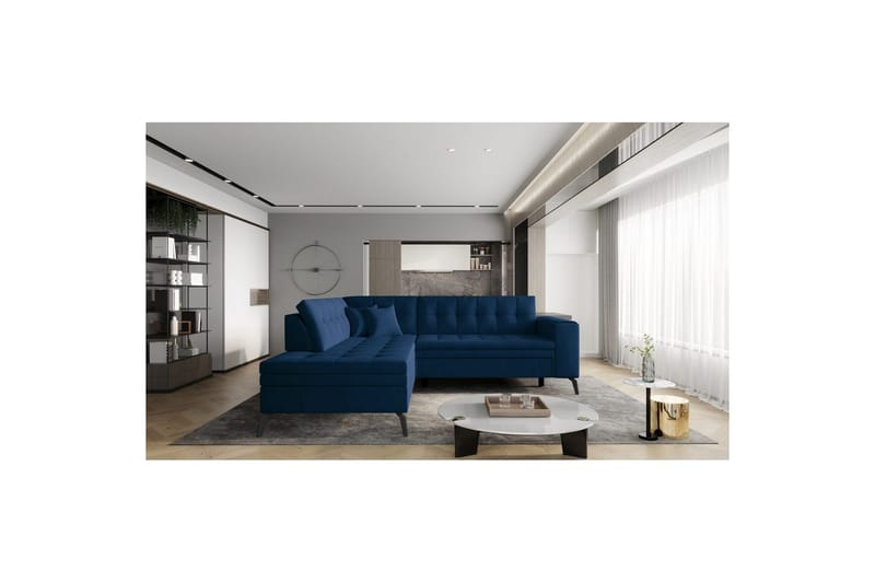 Sohvaosa Eltap Lanvin 260x210x93 cm - Nube 40, Sininen, Vasen - Huonekalut - Sohva - Divaanisohva