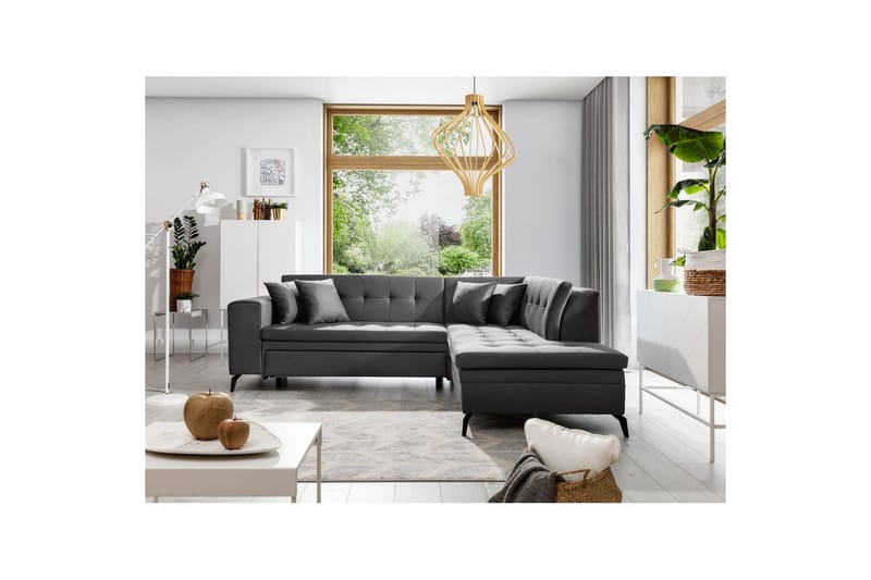 Sohvaosa Eltap Lanvin 260x210x93 cm, Savoi 6, Tummanharmaa, Oikea