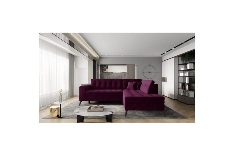 Sohvaosa Eltap Lanvin 260x210x93 cm - Velvetmat 25, Oikea - Huonekalut - Sohva - Divaanisohva