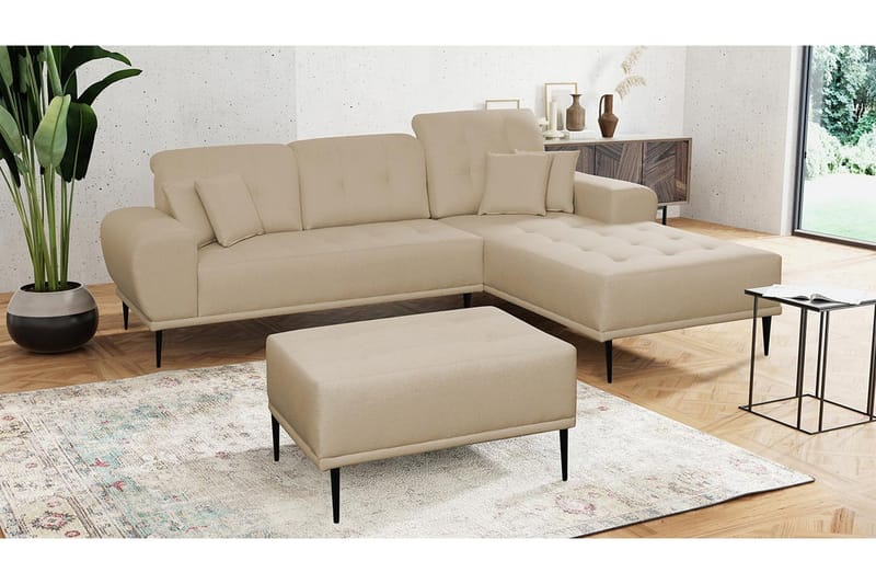 Sohvaryhmä Rapana Oikea Rahilla - Beige - Huonekalut - Sohva - Divaanisohva