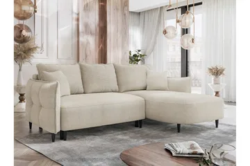 Sycylia sohva divaanilla, 3-ist. - Beige - Huonekalut - Sohva - Divaanisohva - 3 istuttava sohva divaanilla