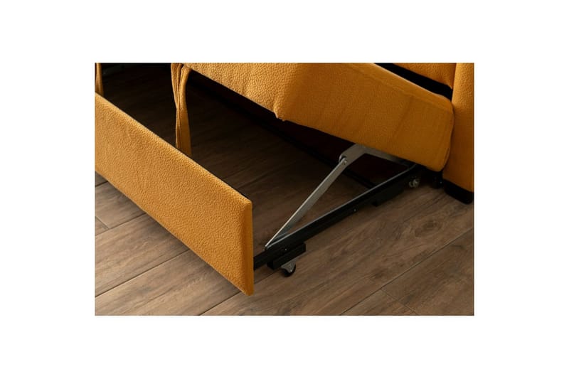 Tareen Sohva divaanilla 3-hengen - Sinapinkeltainen - Huonekalut - Sohva - Divaanisohva - 3 istuttava sohva divaanilla