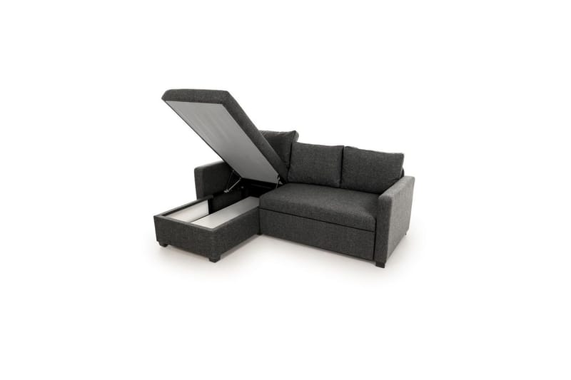 Tareen Sohva divaanilla 3-hengen - Tummanharmaa - Huonekalut - Sohva - Divaanisohva - 3 istuttava sohva divaanilla