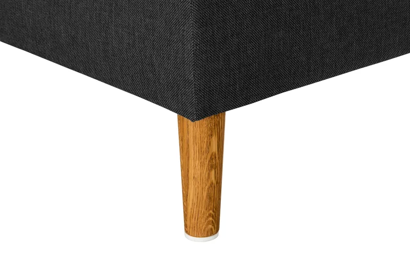 Trend 4-istuttava Oikeakätinen L-muotoinen Leponurkkasohva Kankaasta - Musta - Huonekalut - Sohva - Divaanisohva