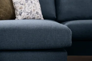 Trend 4-istuttava Oikeakätinen U-muotoinen Sohva Divaanilla ja Leponurkkauksella Kankaasta - Sininen - Huonekalut - Sohva - Divaanisohva