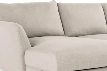 Trend 4-istuttava Vasenkätinen U-muotoinen Sohva Divaanilla ja Leponurkkauksella Kankaasta - Beige - Huonekalut - Sohva - Divaanisohva