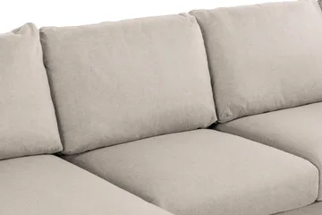 Trend 4-istuttava Vasenkätinen U-muotoinen Sohva Divaanilla ja Leponurkkauksella Kankaasta - Beige - Huonekalut - Sohva - Divaanisohva