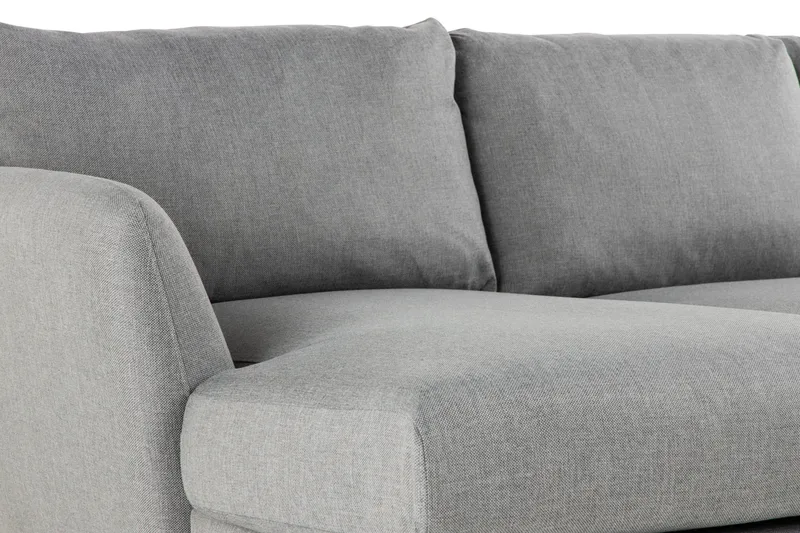 Trend 5-istuttava Vasenkätinen U-muotoinen Kulmasohva Divaanilla Kankaasta - Harmaa - Huonekalut - Sohva - Kulmasohva - Kulmadivaanisohva
