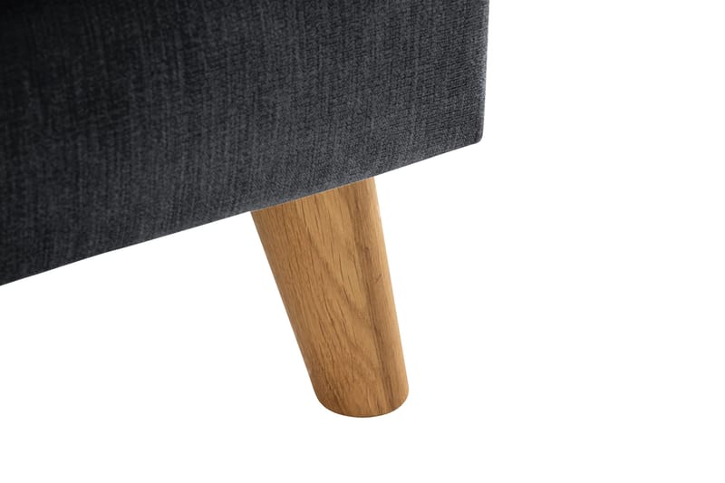 Trend Lyx 3-istuttava divaanisohva Oikea - Tummanharmaa/Tammi - Huonekalut - Sohva - Divaanisohva - 4 istuttava sohva divaanilla