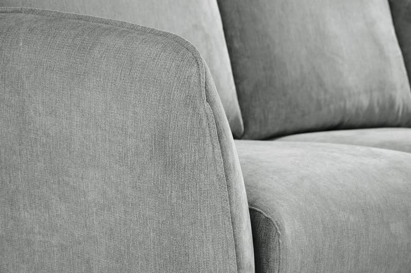 Trend Lyx 3-istuttava Oikeakätinen L-muotoinen Divaanisohva Kankaalla - Harmaa - Huonekalut - Sohva - Divaanisohva