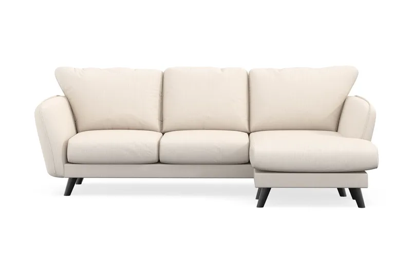 Trend Lyx 3-istuttava Oikeakätinen L-muotoinen Divaanisohva Manchester-kankaalla, Beige