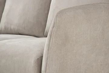 Trend Lyx 3-istuttava Vasenkätinen L-muotoinen Divaanisohva Kankaalla - Beige - Huonekalut - Sohva - Divaanisohva
