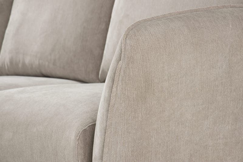 Trend Lyx 3-istuttava Vasenkätinen L-muotoinen Divaanisohva Kankaalla - Beige - Huonekalut - Sohva - Divaanisohva