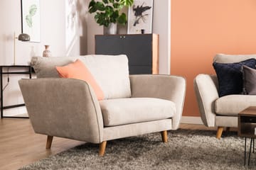 Trend Lyx 3-istuttava Vasenkätinen L-muotoinen Divaanisohva Kankaalla - Beige - Huonekalut - Sohva - Divaanisohva