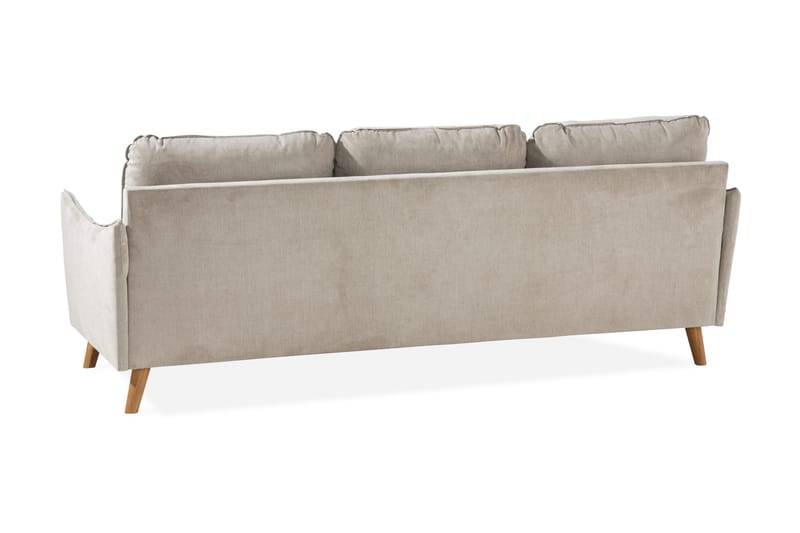 Trend Lyx 3-istuttava Vasenkätinen L-muotoinen Divaanisohva Kankaalla - Beige - Huonekalut - Sohva - Divaanisohva